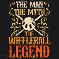 Wiffleball Player The Man The Myth Legend Wiffleball  Women's Hoodie thumb 2