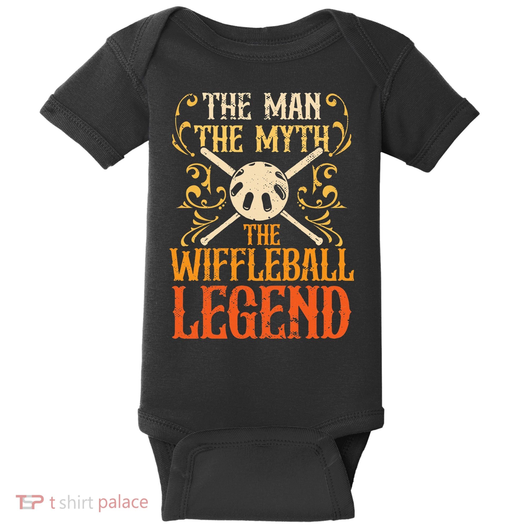 Wiffleball Player The Man The Myth Legend Wiffleball  Baby Bodysuit