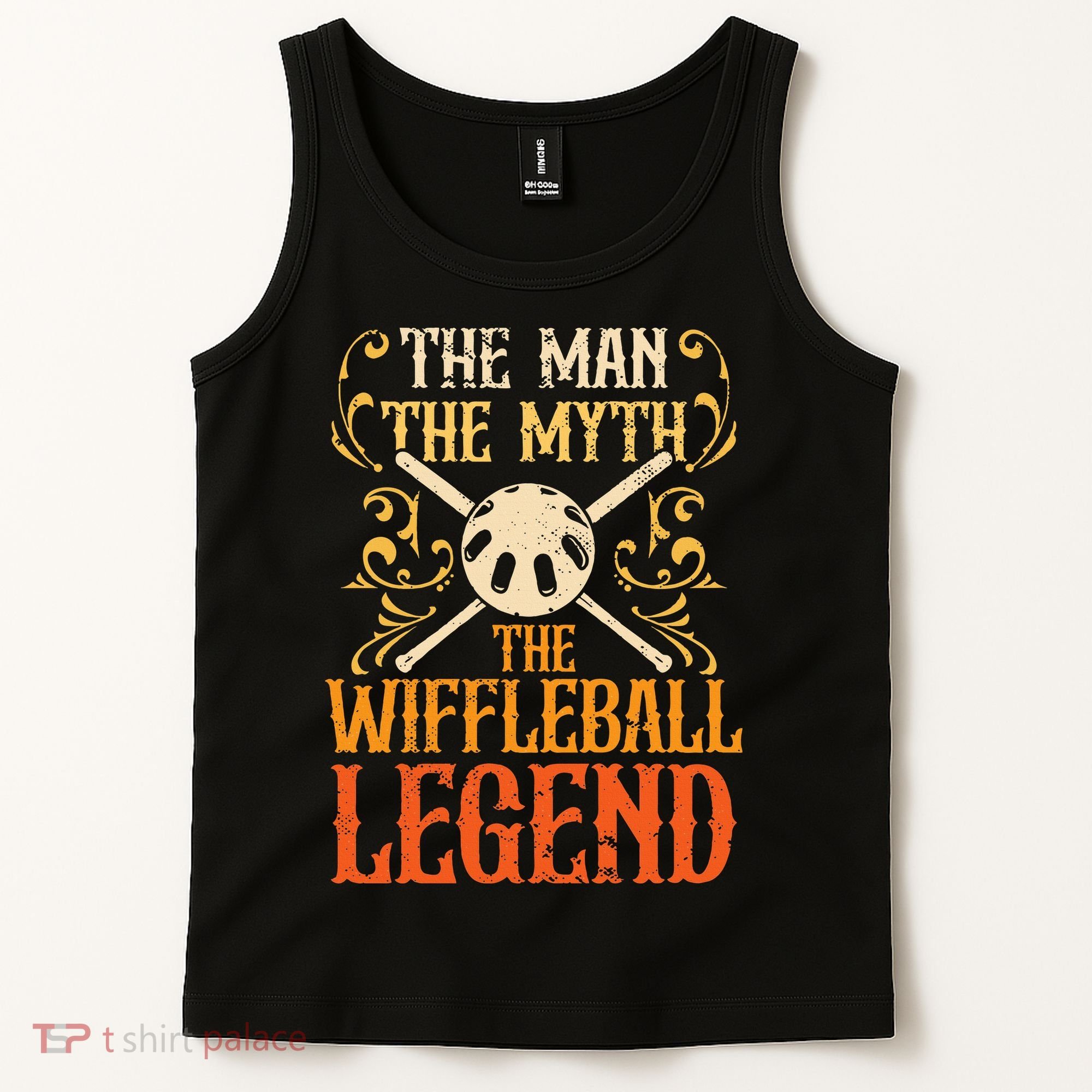 Wiffleball Player The Man The Myth Legend Wiffleball  Tank Top
