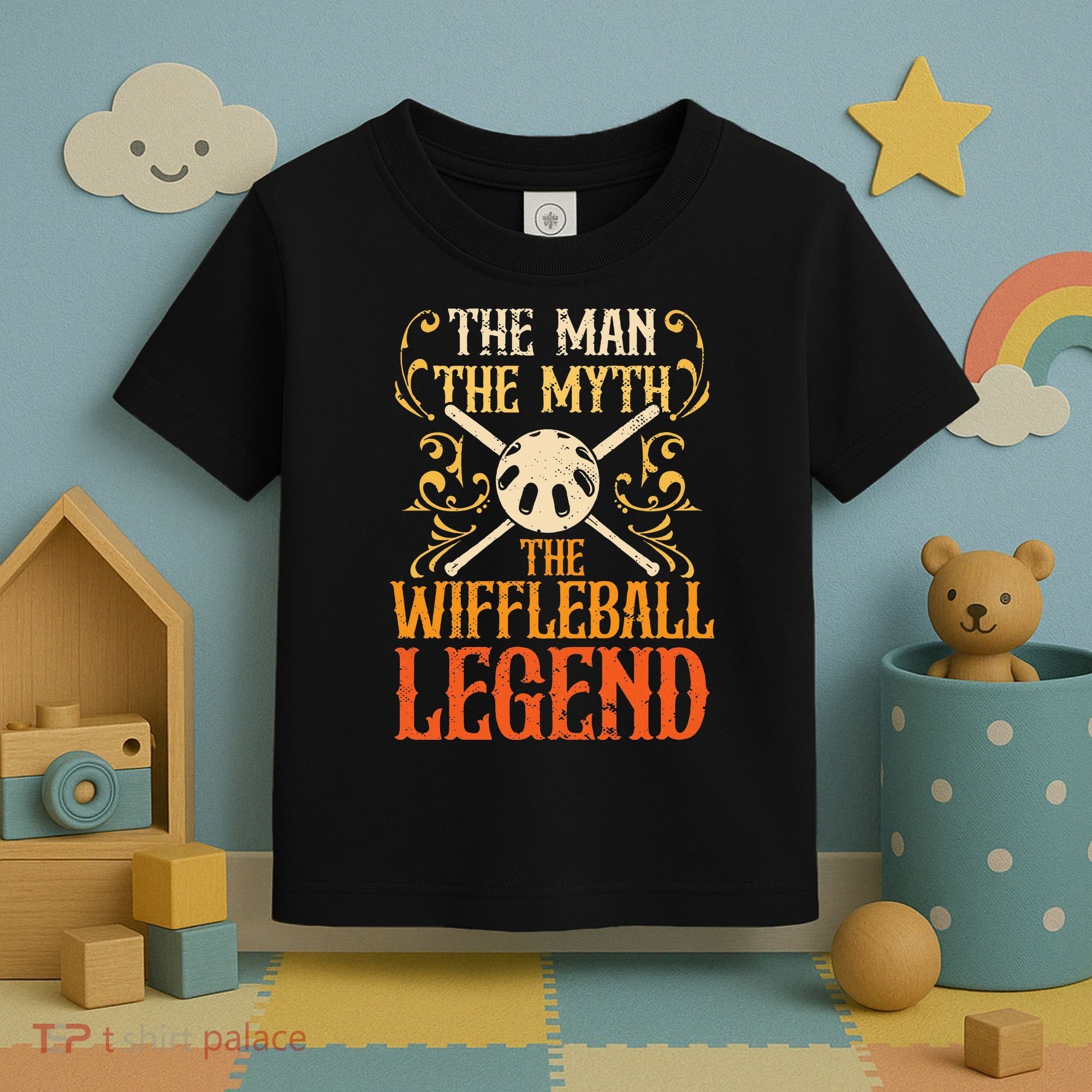 Wiffleball Player The Man The Myth Legend Wiffleball  Toddler T-Shirt