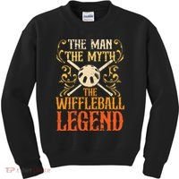 Wiffleball Player The Man The Myth Legend Wiffleball  Kids Sweatshirt thumb 0