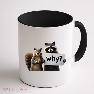 Why Peanut The Squirrel & Fred The Raccoon Coffee Mug back