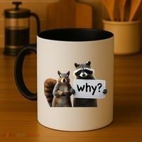 Why Peanut The Squirrel & Fred The Raccoon Coffee Mug thumb 4