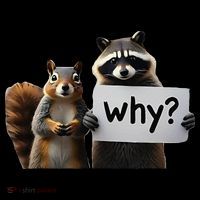 Why Peanut The Squirrel & Fred The Raccoon Baby Bodysuit thumb 2