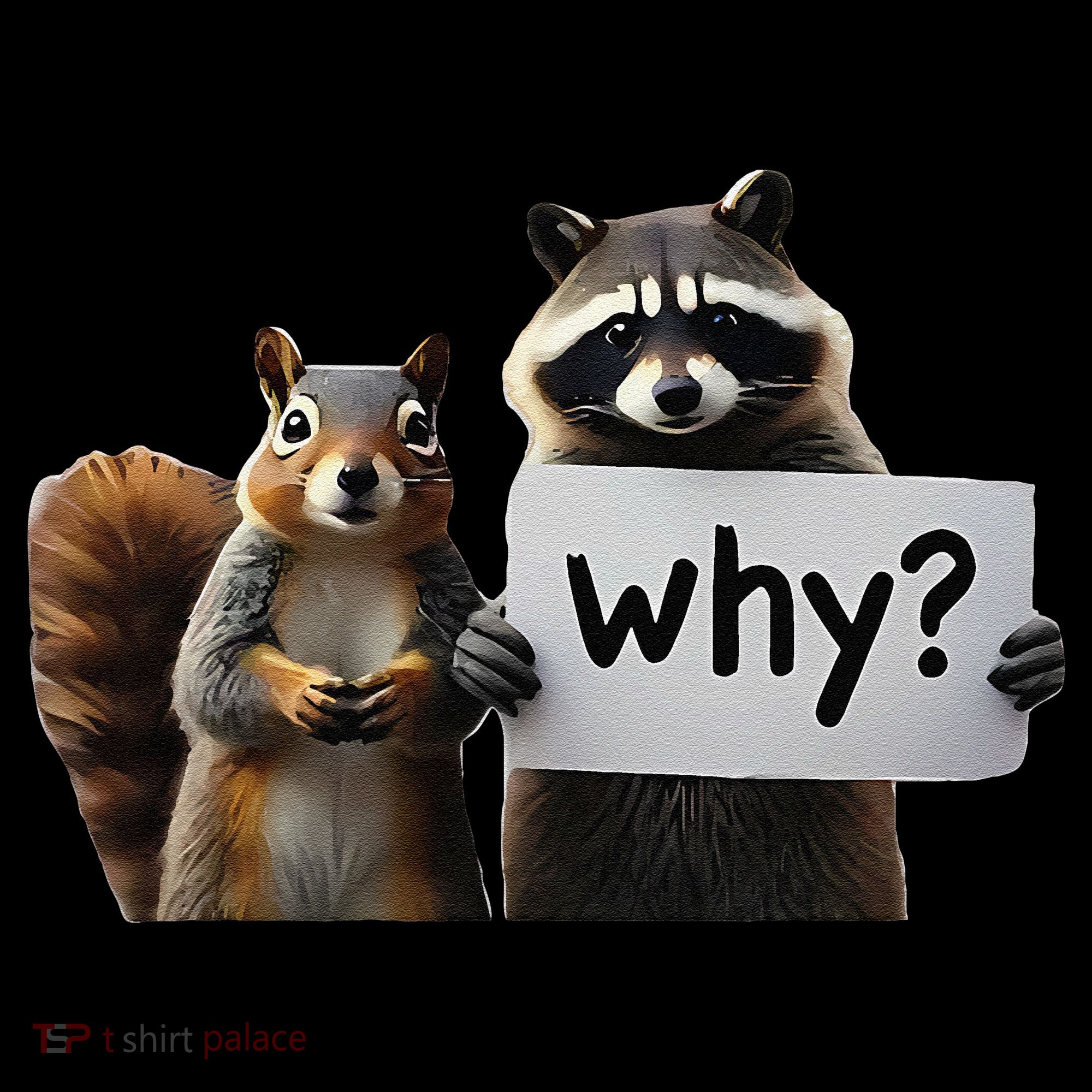 Why Peanut The Squirrel & Fred The Raccoon Baby Bodysuit