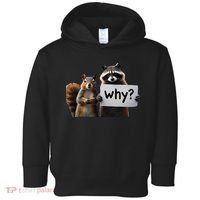 Why Peanut The Squirrel & Fred The Raccoon Toddler Hoodie thumb 0