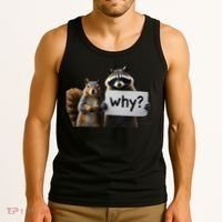Why Peanut The Squirrel & Fred The Raccoon Tank Top thumb 3