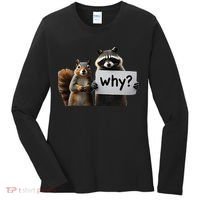 Why Peanut The Squirrel & Fred The Raccoon Women's Long Sleeve Shirt thumb 0
