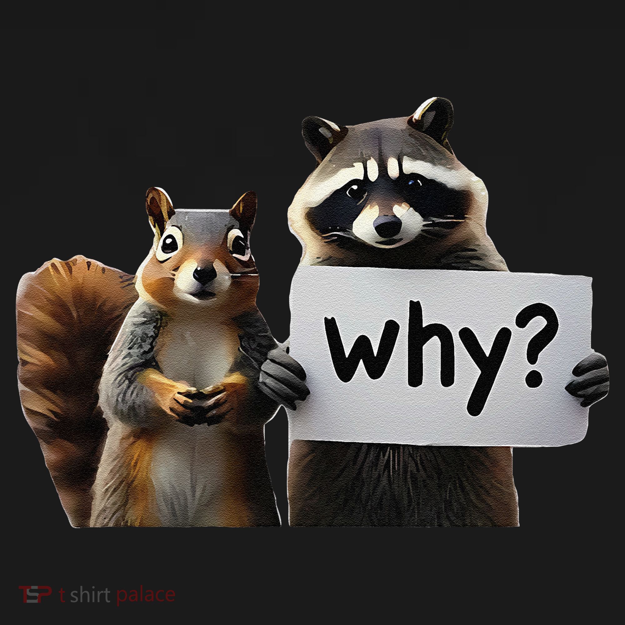 Why Peanut The Squirrel & Fred The Raccoon Kids Sweatshirt