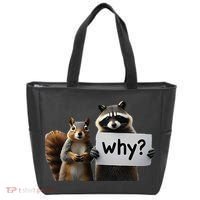 Why Peanut The Squirrel & Fred The Raccoon Tote Bag thumb 0