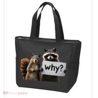 Why Peanut The Squirrel & Fred The Raccoon Tote Bag thumb 3