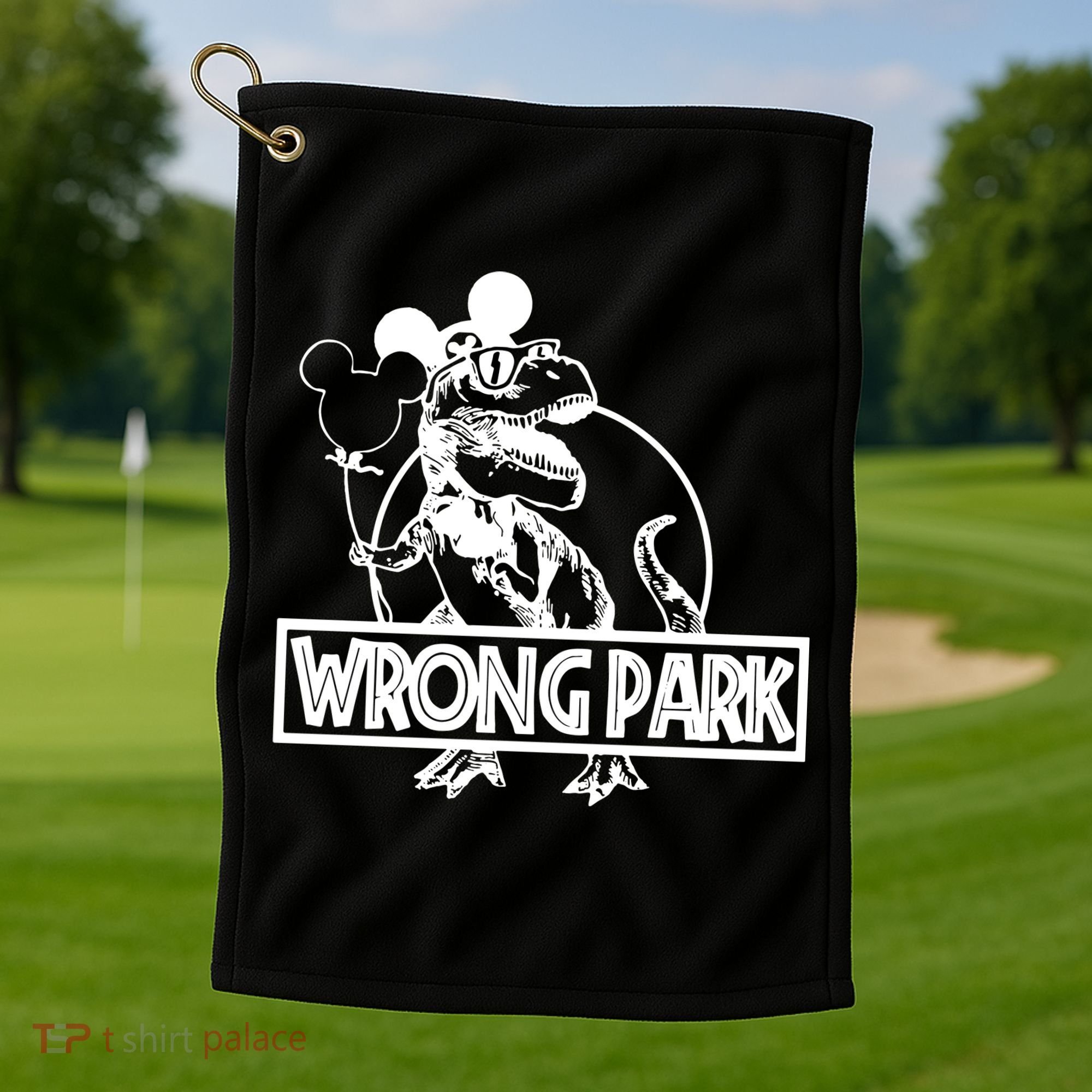 Wrong Park Golf Towel