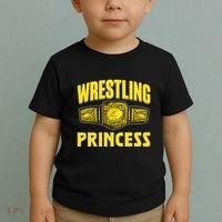 Wrestling Princess Wrestles Wrestler Wrestle Wrestling Toddler T-Shirt thumb 2