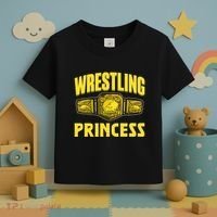 Wrestling Princess Wrestles Wrestler Wrestle Wrestling Toddler T-Shirt thumb 3