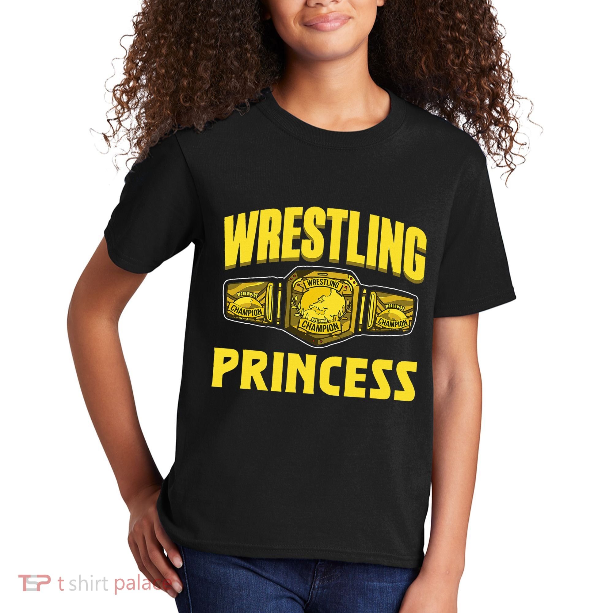 Wrestling Princess Wrestles Wrestler Wrestle Wrestling Kids T-Shirt