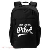 Womens Pilot Wife Dibs On The Pilot Pilot Girlfriend Backpack thumb 0