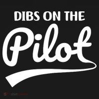 Womens Pilot Wife Dibs On The Pilot Pilot Girlfriend Coaster thumb 2