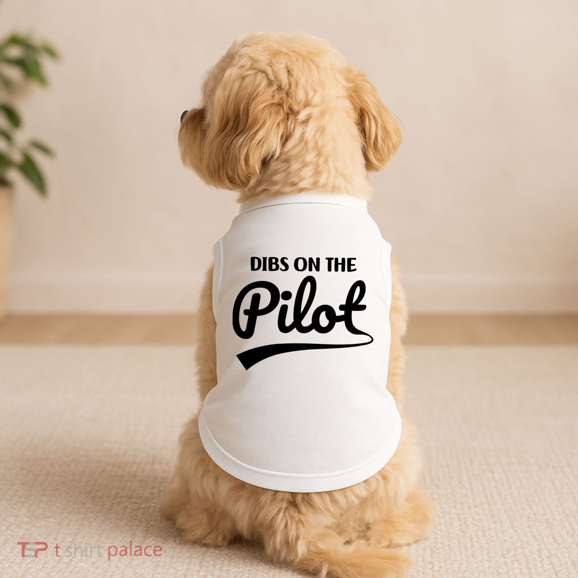 Womens Pilot Wife Dibs On The Pilot Pilot Girlfriend Doggie Tank