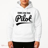 Womens Pilot Wife Dibs On The Pilot Pilot Girlfriend Hoodie thumb 2