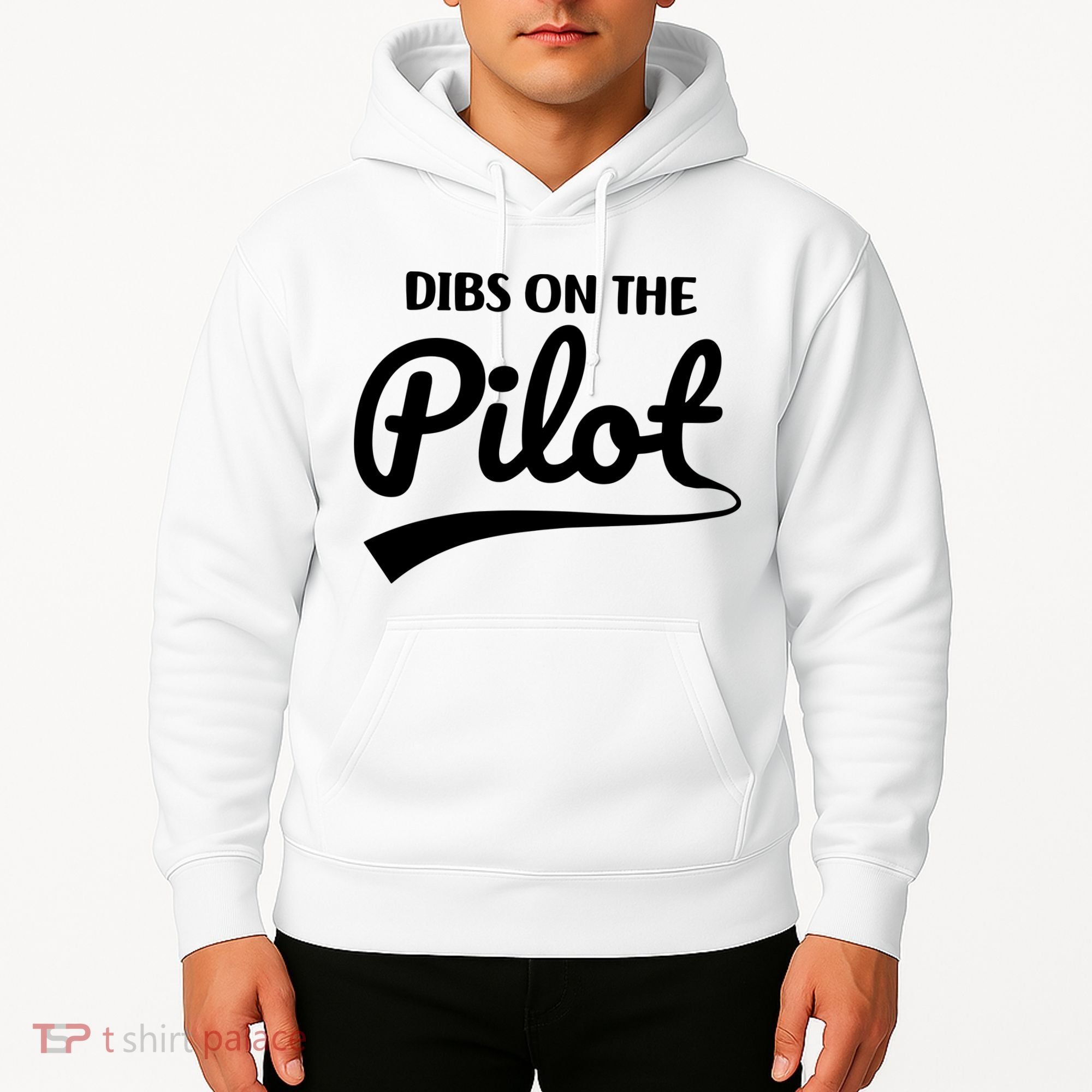 Womens Pilot Wife Dibs On The Pilot Pilot Girlfriend Hoodie