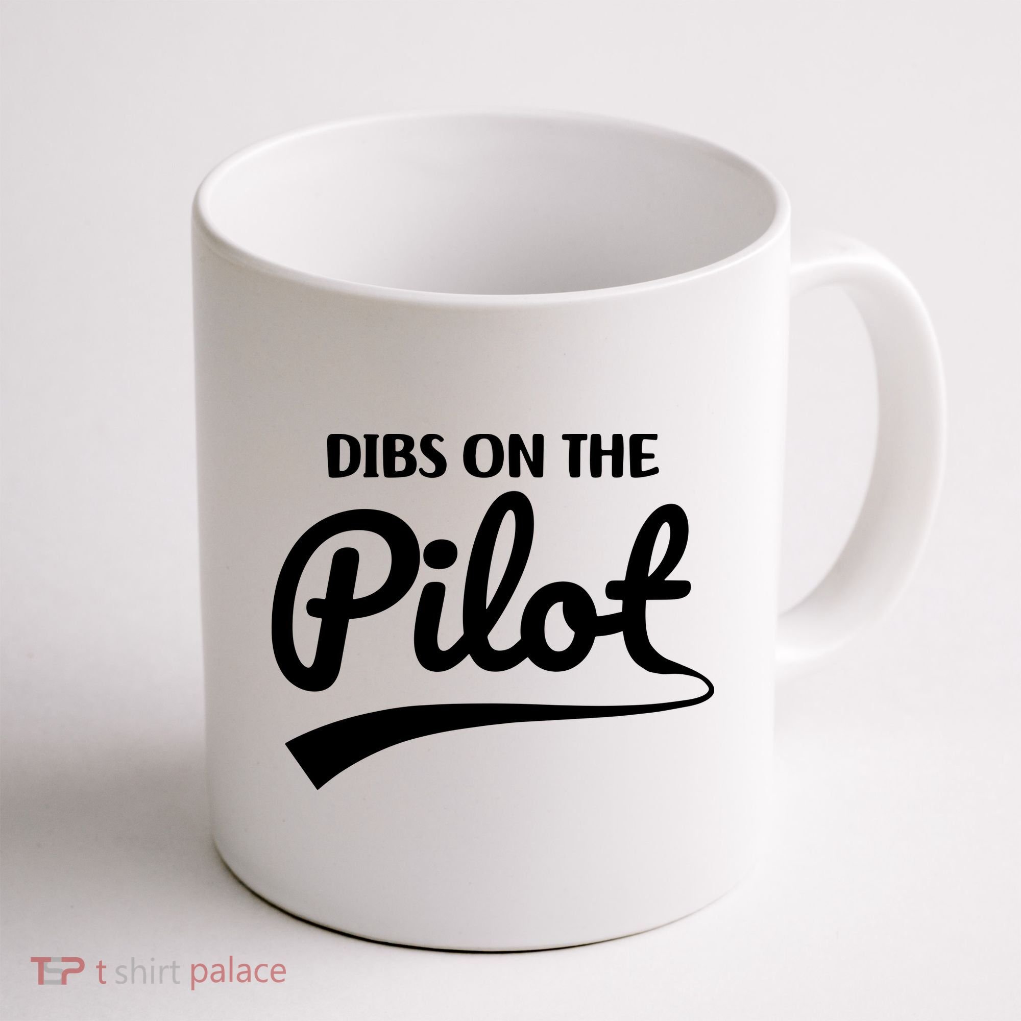 Womens Pilot Wife Dibs On The Pilot Pilot Girlfriend Coffee Mug
