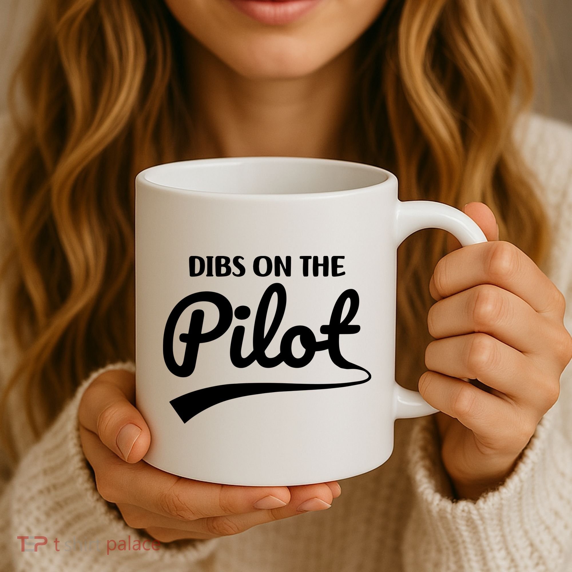 Womens Pilot Wife Dibs On The Pilot Pilot Girlfriend Coffee Mug