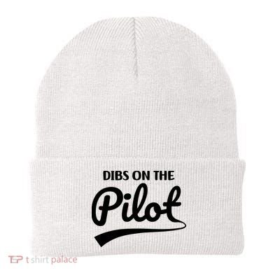 Womens Pilot Wife Dibs On The Pilot Pilot Girlfriend Beanie