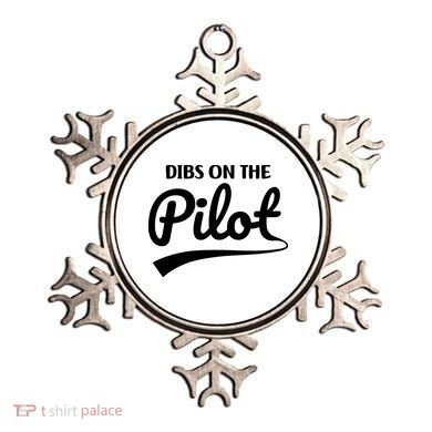 Womens Pilot Wife Dibs On The Pilot Pilot Girlfriend Ornament