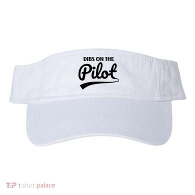Womens Pilot Wife Dibs On The Pilot Pilot Girlfriend Visor