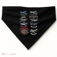 Ww2 Planes Warbirds Warplanes F4u Corsair P 47 Thunderbolt USA-Made Doggie Bandana thumb 0