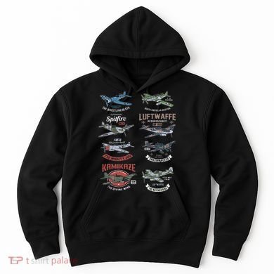 Ww2 Planes Warbirds Warplanes F4u Corsair P 47 Thunderbolt Hoodie