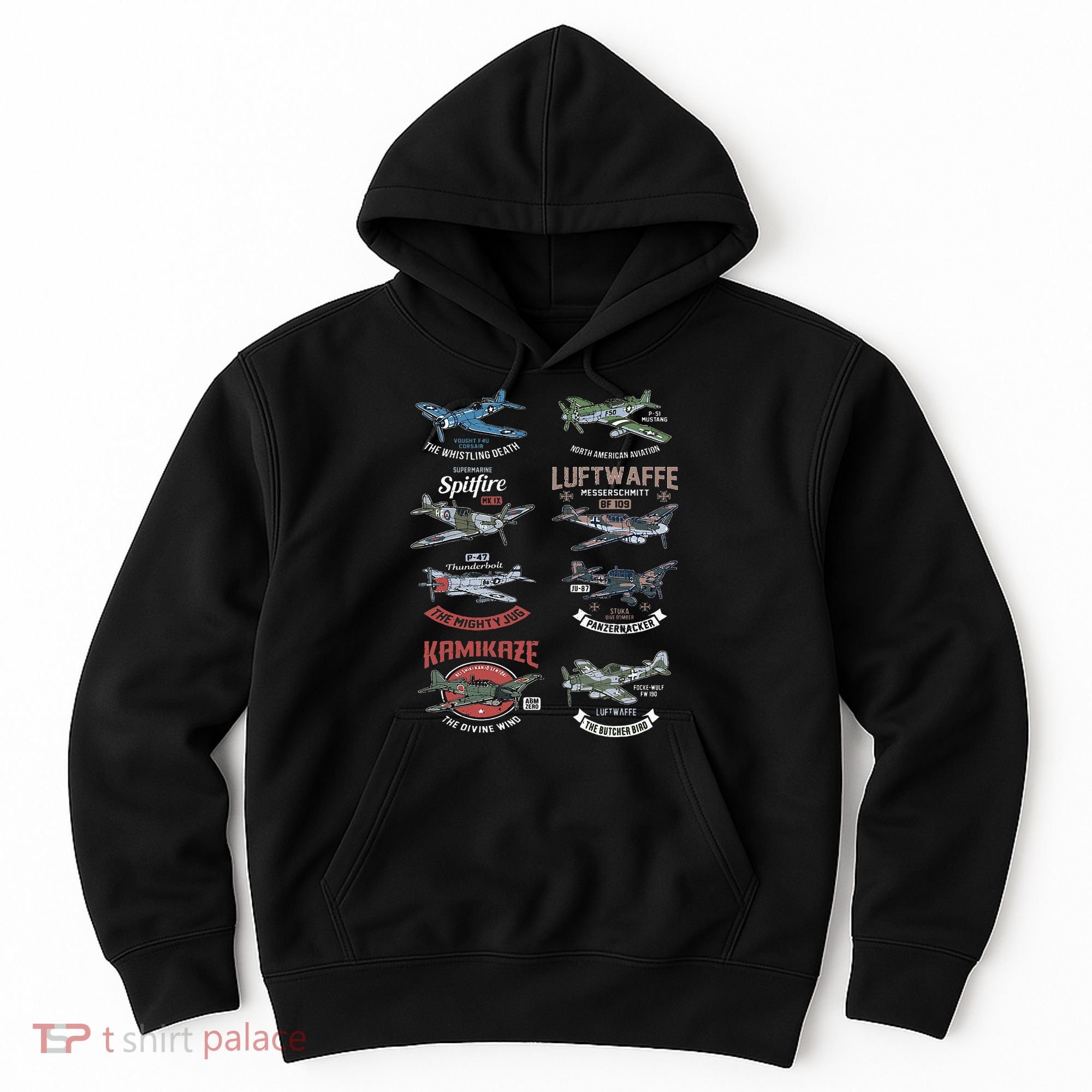 Ww2 Planes Warbirds Warplanes F4u Corsair P 47 Thunderbolt Hoodie