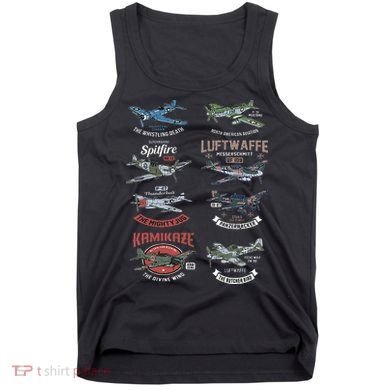 Ww2 Planes Warbirds Warplanes F4u Corsair P 47 Thunderbolt Tank Top