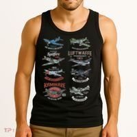 Ww2 Planes Warbirds Warplanes F4u Corsair P 47 Thunderbolt Tank Top thumb 3