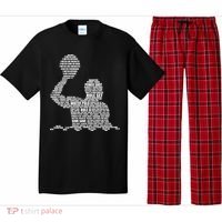 Waterpolo Player Word Cloud Water Polo Players Coach Gift Pajama Set thumb 0