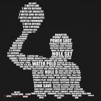 Waterpolo Player Word Cloud Water Polo Players Coach Gift Pajama Set thumb 2