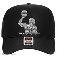 Waterpolo Player Word Cloud Water Polo Players Coach Gift Hat thumb 0