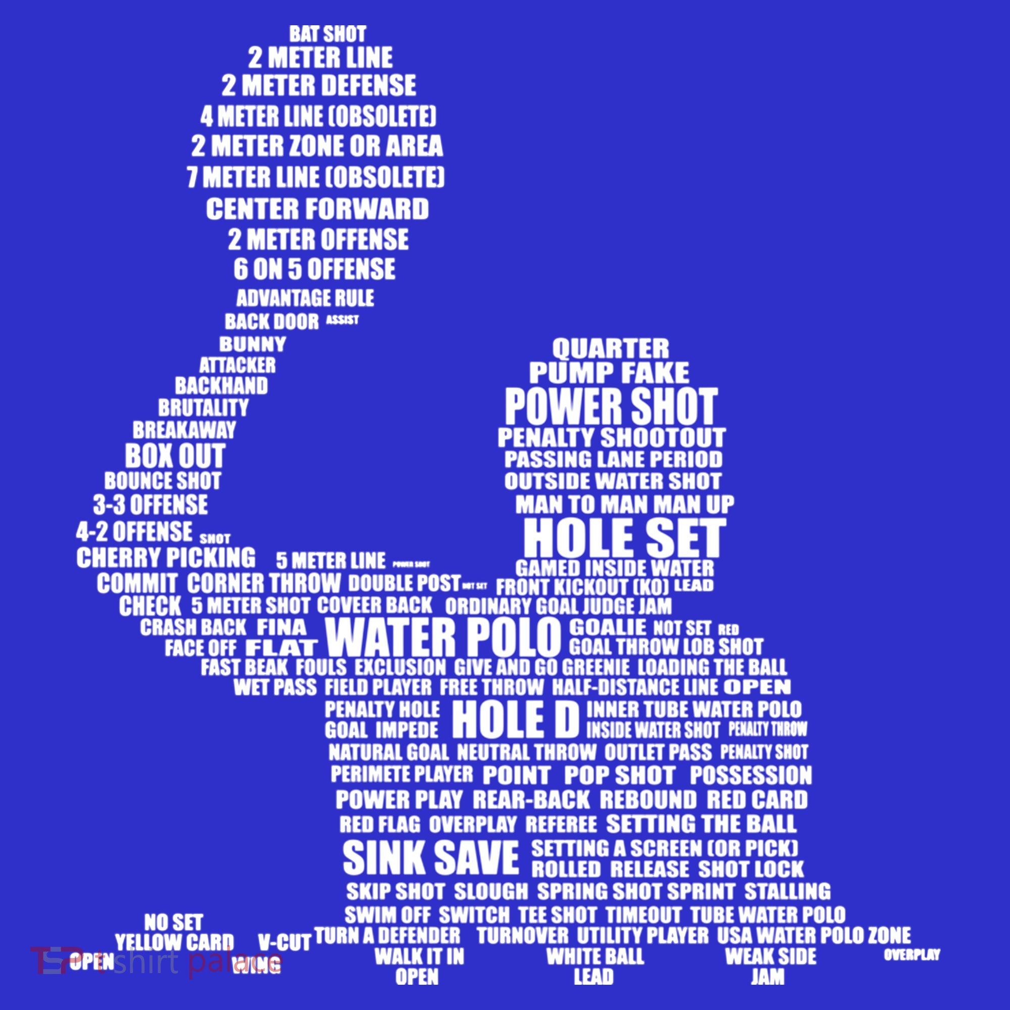 Waterpolo Player Word Cloud Water Polo Players Coach Gift Hoodie