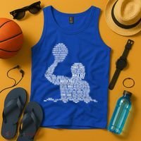 Waterpolo Player Word Cloud Water Polo Players Coach Gift Tank Top thumb 4