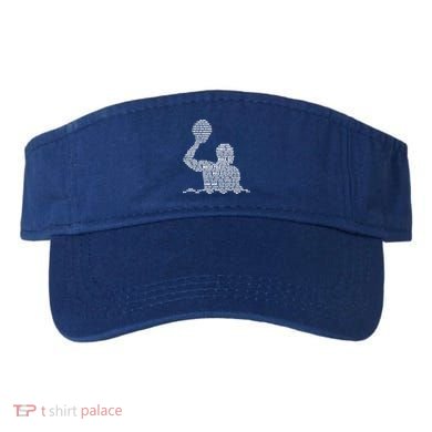 Waterpolo Player Word Cloud Water Polo Players Coach Gift Visor