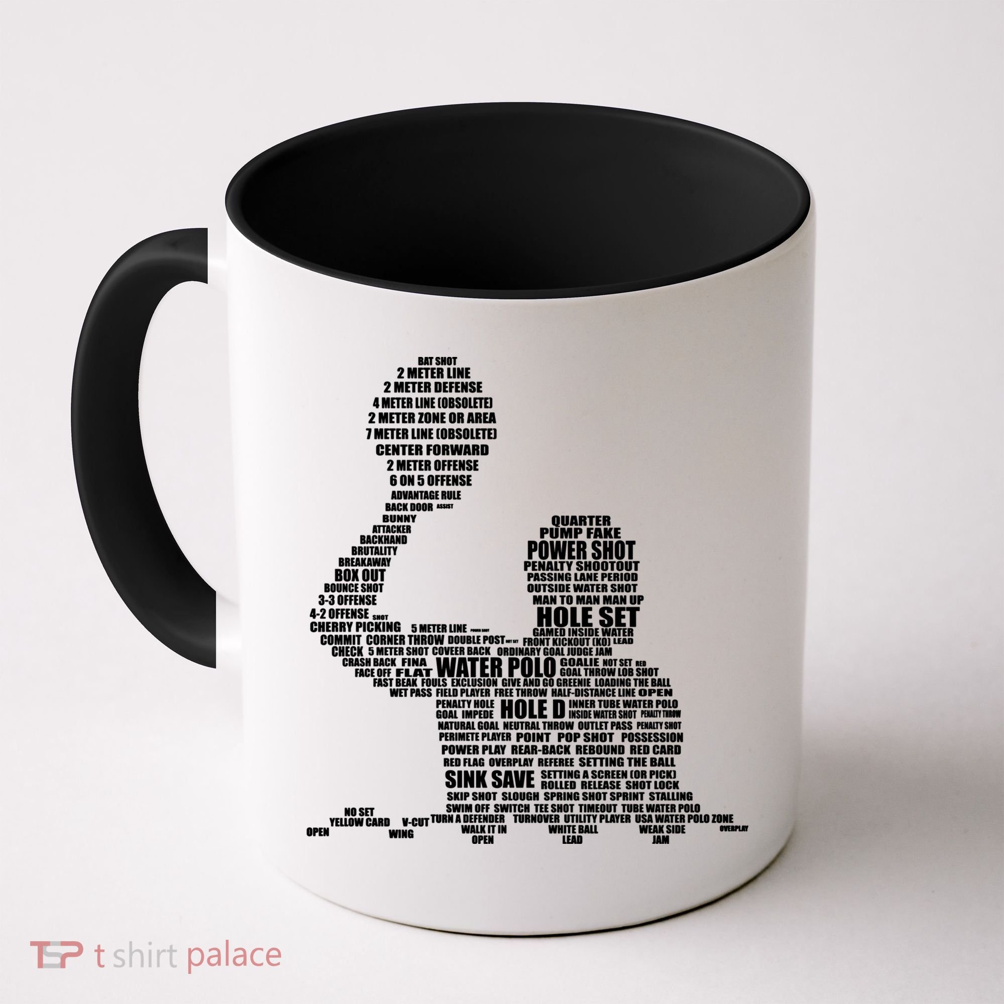 Waterpolo Player Word Cloud Water Polo Players Coach Gift Cool Gift Coffee Mug