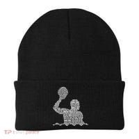 Waterpolo Player Word Cloud Water Polo Players Coach Gift Cool Gift Beanie thumb 0