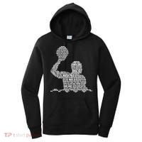Waterpolo Player Word Cloud Water Polo Players Coach Gift Cool Gift Women's Hoodie thumb 0