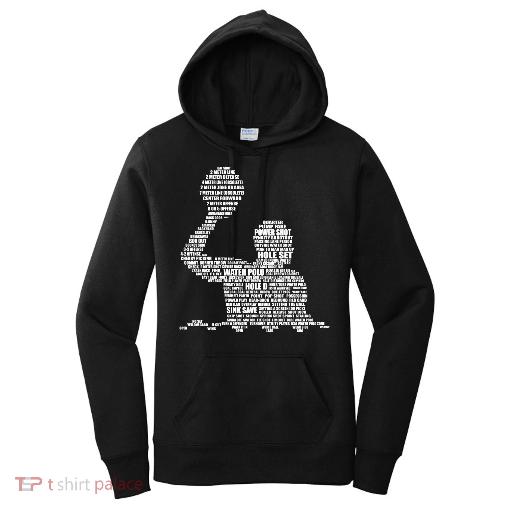 Waterpolo Player Word Cloud Water Polo Players Coach Gift Cool Gift Women's Hoodie
