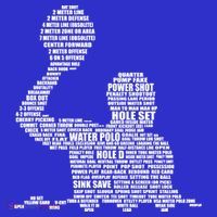 Waterpolo Player Word Cloud Water Polo Players Coach Gift Cool Gift Apron thumb 3