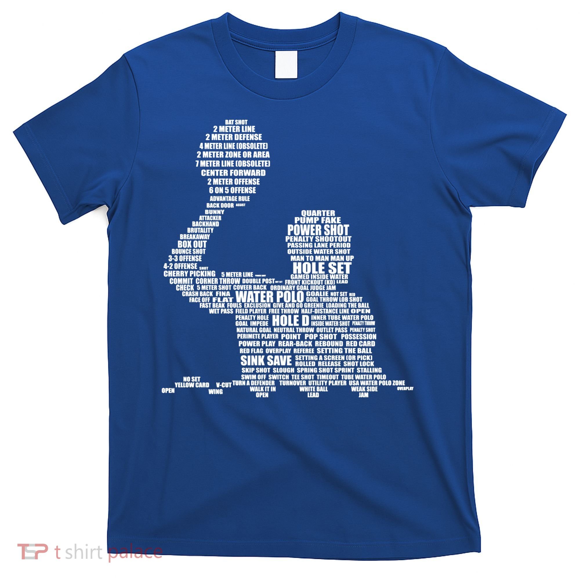 Waterpolo Player Word Cloud Water Polo Players Coach Gift Cool Gift T-Shirt