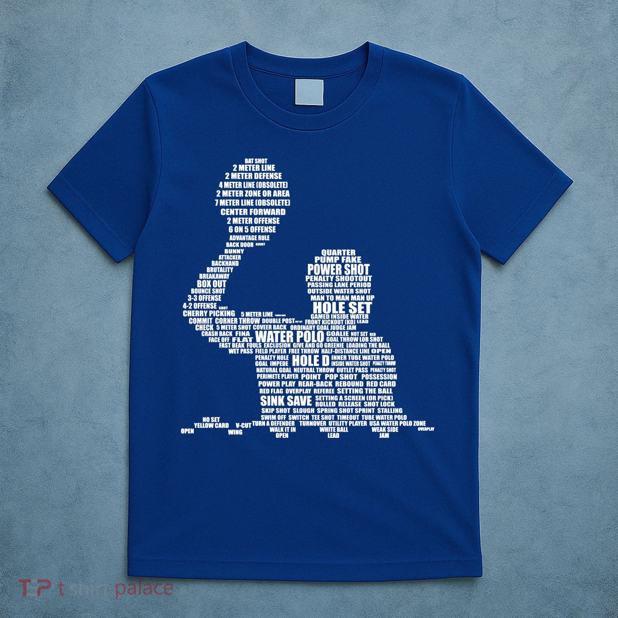 Waterpolo Player Word Cloud Water Polo Players Coach Gift Cool Gift T-Shirt