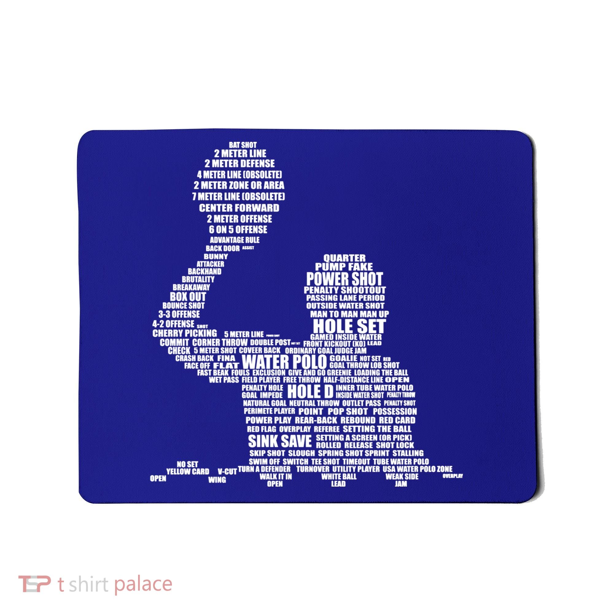 Waterpolo Player Word Cloud Water Polo Players Coach Gift Cool Gift Mousepad