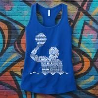 Waterpolo Player Word Cloud Water Polo Players Coach Gift Cool Gift Women's Tank Top thumb 3