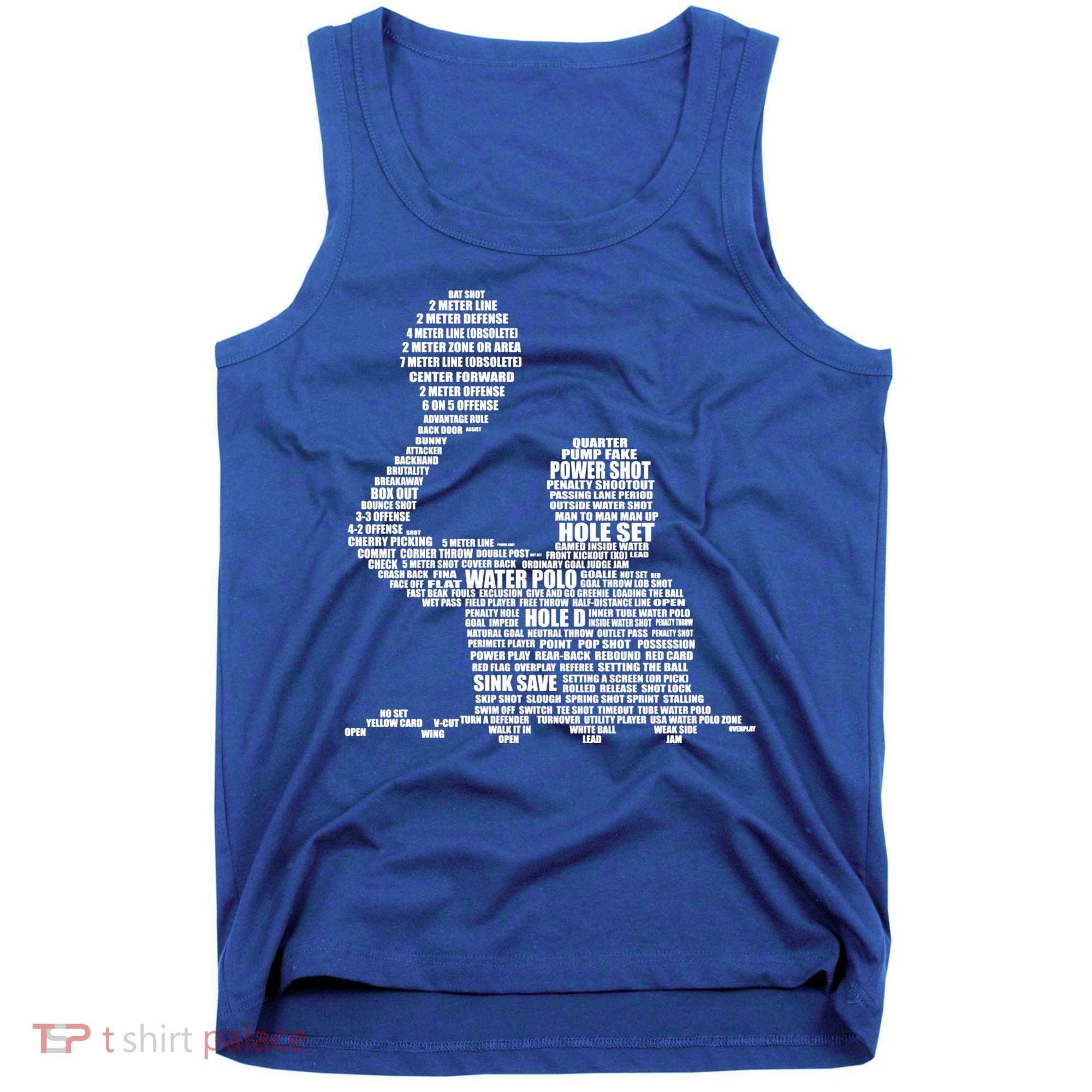 Waterpolo Player Word Cloud Water Polo Players Coach Gift Cool Gift Tank Top